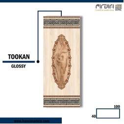سرامیک طرح توکان ابعاد-100*40-کاشی کوثر ابرکوه-Ceramic Toucan Kosar Tile