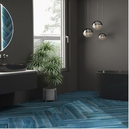 سرامیک پارکت طرح تایمبر آبی تیره ابعاد-120*20-کاشی و سرامیک مهسرام-Parquet Ceramic Timber Mahceram Tile