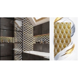 سرامیک طرح تیبا طلایی ابعاد-60*30-سرامیک جهانگیر سرام-Ceramic Tiba Jahangir Ceram