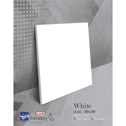 سرامیک طرح وایت ابعاد 30*30-کاشی پرنیان-Ceramic White Parnian Tile