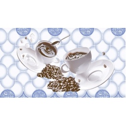 سرامیک طرح ژابیز دکور آبی تیره ابعاد 50*25-کاشی ارچین-Ceramic Zhabiz Orchin Tile