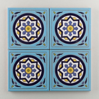 کاشی دست ساز هفت رنگ 6cfac_cdc8c ابعاد 20*20-کاشی پنجه پور-Handmade Tiles 6cfac_cdc8c Panjeh Pour Home