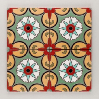 کاشی دست ساز هفت رنگ b6438_cdc8c ابعاد 20*20-کاشی پنجه پور-Handmade Tiles b6438_cdc8c Panjeh Pour Home