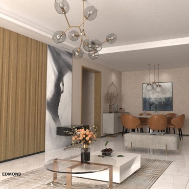 سرامیک طرح ادموند کرم روشن ابعاد-80*80-کاشی ونوس-Ceramic Edmond Venus Tile