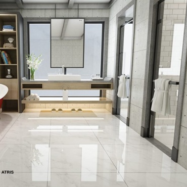 سرامیک طرح آتریس سفید ابعاد-80*80-کاشی ونوس-Ceramic Atris Venus Tile