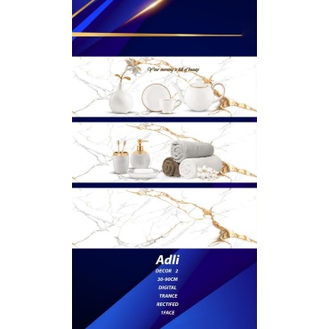 سرامیک طرح آدلی دکور ابعاد-90*30-تاج سرام کوهپایه-Ceramic Adli Tajceram Tile