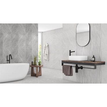 سرامیک طرح آریل طوسی تیره ابعاد-60*30-کاشی نیلوفر- Ceramic Ariel Niloofar Tile