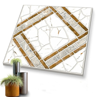 سرامیک مدل استون سفید-60*60-کاشی جواهر میبد-Ceramic Stone Javaher Tile