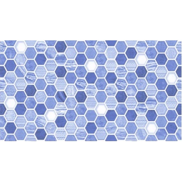 سرامیک استخری طرح چترا آبی تیره ابعاد-60*30-ستاره میبد-Pool Ceramic Chatra Setareh Tile