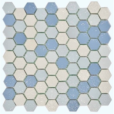 سرامیک استخری طرح هگزا دلتا 1 ابعاد-3.6*3.6-آرتما سرامیک- Pool Ceramic Hexagone Delta1 Artema Ceramic