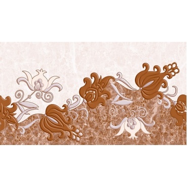 سرامیک طرح دهبید کرم تیره دکور ابعاد 60*30-سرامیک تانیا سرام-Ceramic Dehbid Tanya Ceram