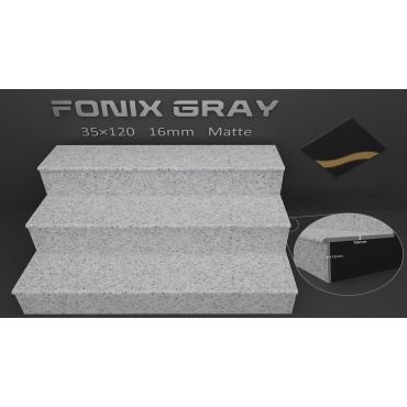 سرامیک پله طرح فونیکس طوسی روشن ابعاد-120*35-کاشی رباط-Step Ceramic Foenix Rabat Tile