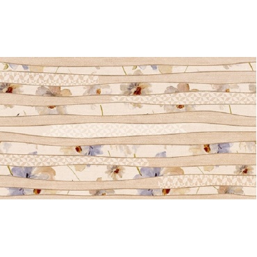 سرامیک مدل فریال دکور کرم روشن-90*30-کاشی طوس- Ceramic Faryal Toos Tile