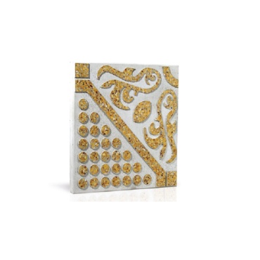موزاییک حیاطی طرح گل Y407 زرد-40*40-شایان گستر موزاییک-Courtyard Y407 Shayan Gostar Mosaic