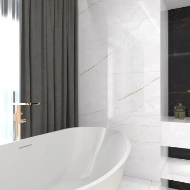 سرامیک طرح هیرمان سفید ابعاد 120*60-سرامیک سیلک سرام-Ceramic Hirman White Sialk Ceram