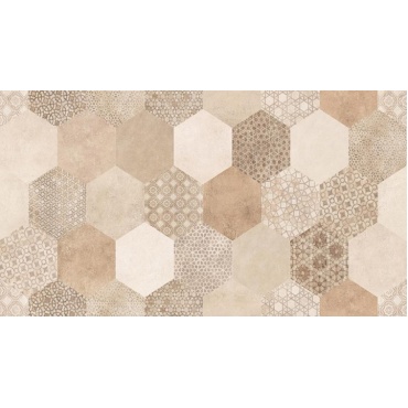 سرامیک طرح هیلتون دکور کرم تیره ابعاد 60*30-سرامیک ایران زمین-Ceramic Hilton Iran Zamin Tile