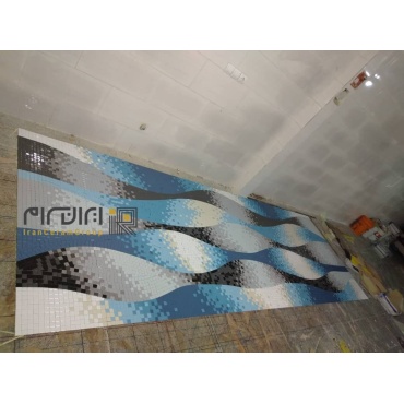 تابلو کاشی و سرامیک استخری اجرا شده A06 میکس-Pool Ceramic Tile Panel