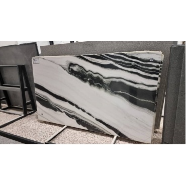 سنگ اسلب خارجی طرح پاندا سفید مشکی-Slab Stone Panda Design 