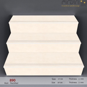 سرامیک پله طرح 890 ابعاد-100*35-کاشی و سرامیک یقین-Step Ceramic 890 Yaghin Tile