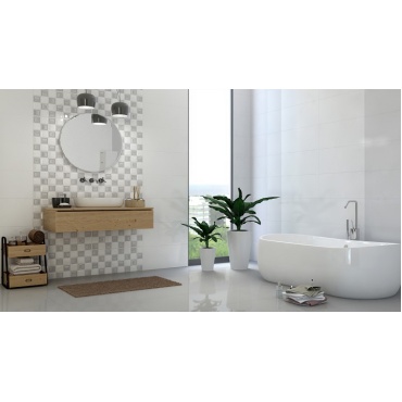 سرامیک طرح کاترینا طوسی روشن دکور B ابعاد-60*30-کاشی اطلس مهریز-Ceramic Katrina Atlas Tile