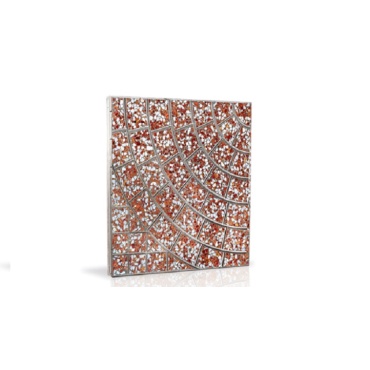 موزاییک حیاطی طرح خورشیدی Y418 قهوه ای-40*40-شایان گستر موزاییک-Courtyard Y418 Shayan Gostar Mosaic