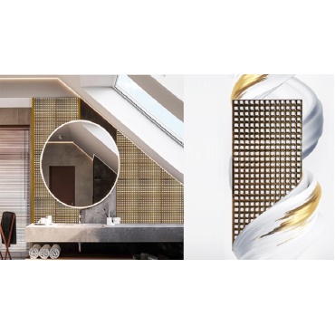 سرامیک طرح کوبیک طلایی ابعاد-60*30-سرامیک جهانگیر سرام-Ceramic Cubic Jahangir Ceram