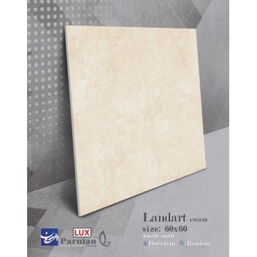 سرامیک طرح لندارت کرم روشن ابعاد 60*60-کاشی پرنیان-Ceramic Landart Parnian Tile