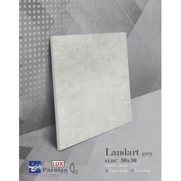 سرامیک طرح لندارت طوسی تیره ابعاد 30*30-کاشی پرنیان-Ceramic Landart Parnian Tile