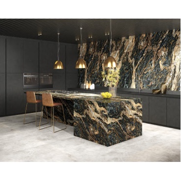 کانتر اسلب مونته طرح ماگما طلایی ابعاد 320*160-سرامیک میکو مهسرام-Counter Slab Magma Mico Mahceram Tile