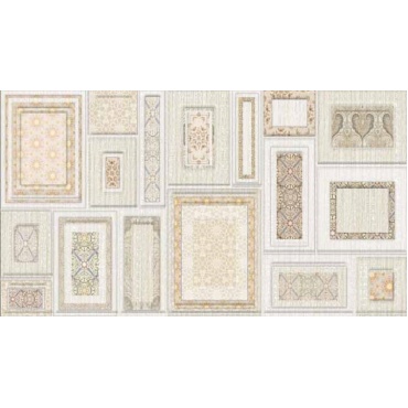 سرامیک طرح ماهور کرم روشن دکور A ابعاد-60*30-کاشی اطلس مهریز-Ceramic Mahoor Atlas Tile