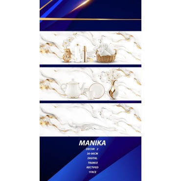 سرامیک مدل مانیکا دکور ابعاد-90*30-تاج سرام کوهپایه- Ceramic Manika Tajceram Tile