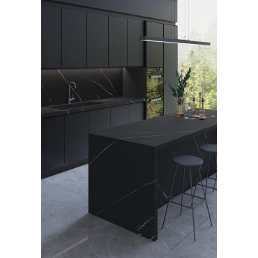 کانتر اسلب مونته طرح مارکینا مشکی ابعاد 320*160-سرامیک میکو مهسرام-Counter Slab Marquina Mico Mahceram Tile
