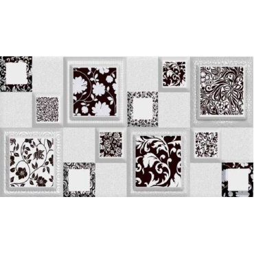 سرامیک طرح موناکو سفید مشکی دکور C ابعاد-60*30-کاشی اطلس مهریز-Ceramic Monaco Atlas Tile