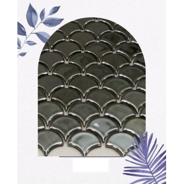 سرامیک استخری طرح پولکی مشکی-امرتات ایرمان سرامیک-Pool Ceramic Flaky Black Emertat Ceram