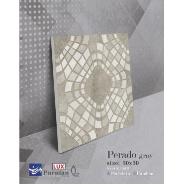 سرامیک طرح پرادو طوسی تیره ابعاد 30*30-کاشی پرنیان-Ceramic Prado Parnian Tile