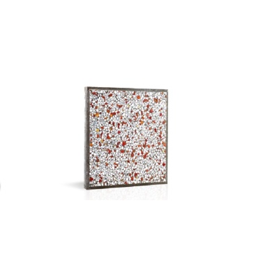 واش بتن ماشینی طرح WM153 سفید فریم دار-40*40-شایان گستر موزاییک- Machine Concrete Wash WM153 Shayan Gostar Mosaic