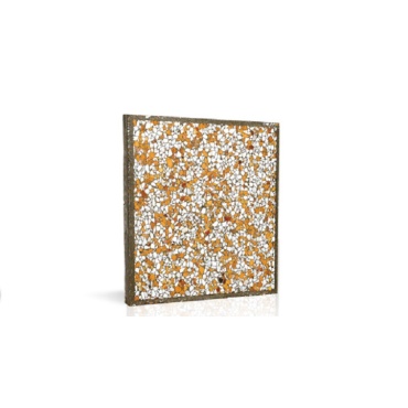 واش بتن ماشینی طرح WM155 سفید لیمویی فریم دار-40*40-شایان گستر موزاییک- Machine Concrete Wash WM155 Shayan Gostar Mosaic