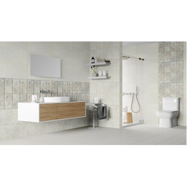 سرامیک طرح وستا دکور B کرم روشن ابعاد 60*30-کاشی اورست ایده ال-Vesta Design Ceramics