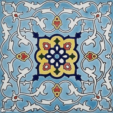کاشی دست ساز هفت رنگ طرح زرنشان کد NA-30-کاشی دست ساز درسا- Handmade Tiles Code NA-30 Dorsa
