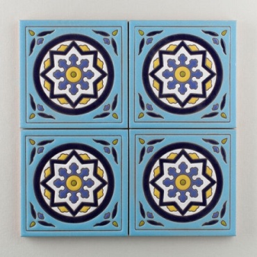 کاشی دست ساز هفت رنگ 6cfac_cdc8c ابعاد 20*20-کاشی پنجه پور-Handmade Tiles 6cfac_cdc8c Panjeh Pour Home