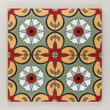 کاشی دست ساز هفت رنگ b6438_cdc8c ابعاد 20*20-کاشی پنجه پور-Handmade Tiles b6438_cdc8c Panjeh Pour Home