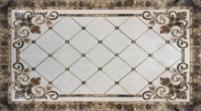سرامیک سنگ فرش طرح لیام مشکی طلایی ابعاد 60*60-سرامیک سرام آرا-Ceramic Liam Ceram Ara Tile