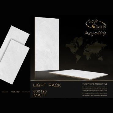 سرامیک طرح راک طوسی روشن ابعاد-120*60-سیمین تایل-Ceramic Rock Simin Tile