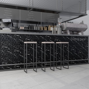سرامیک طرح اورست رستیک مشکی سفید ابعاد 30*10-سرامیک سرام آرا-Ceramic Rustic Everest Ceram Ara Tile