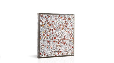 واش بتن ماشینی طرح WM153 سفید فریم دار-40*40-شایان گستر موزاییک- Machine Concrete Wash WM153 Shayan Gostar Mosaic