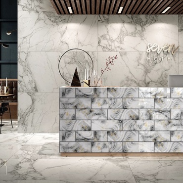 سرامیک طرح یونی سفید طلایی ابعاد 30*10-سرامیک سرام آرا-Ceramic Yuni Ceram Ara Tile