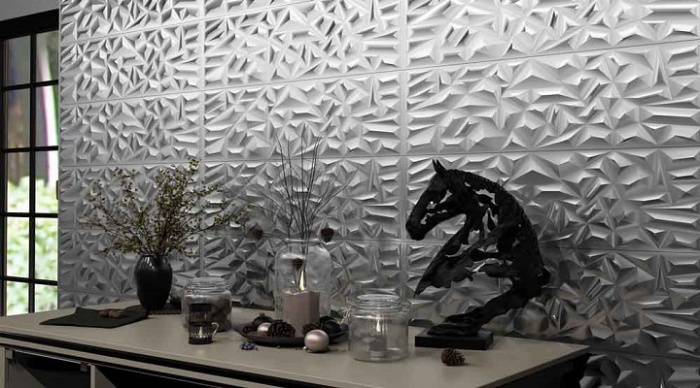 سرامیک طرح کلکته نقره ای ابعاد 90*30-کاشی لئون-Kalkateh Design Ceramics