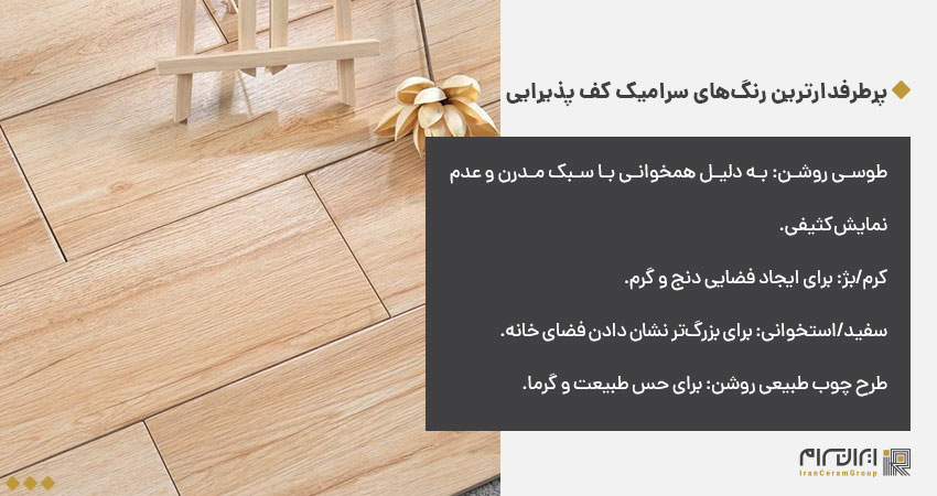 پرطرفدارترین رنگ‌های سرامیک کف پذیرایی