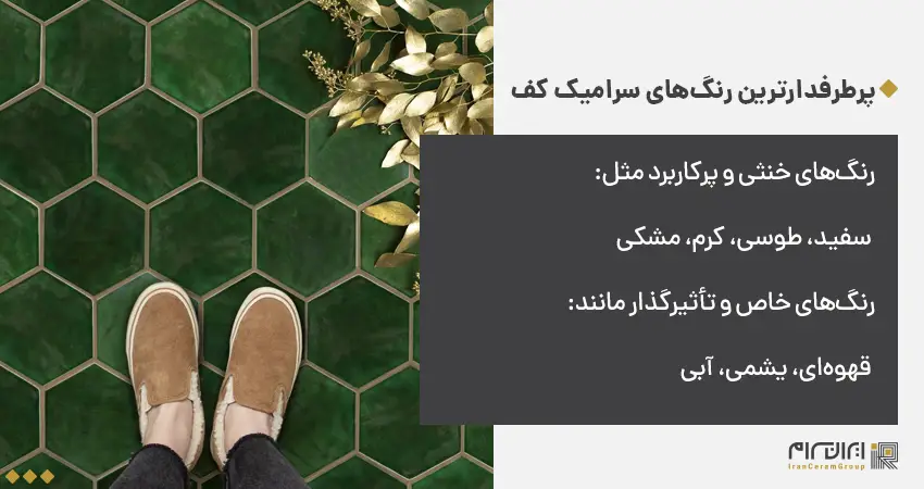 پرطرفدارترین رنگهای سرامیک کف
